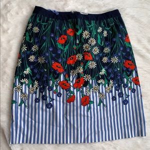 Anthropologie Floral Skirt